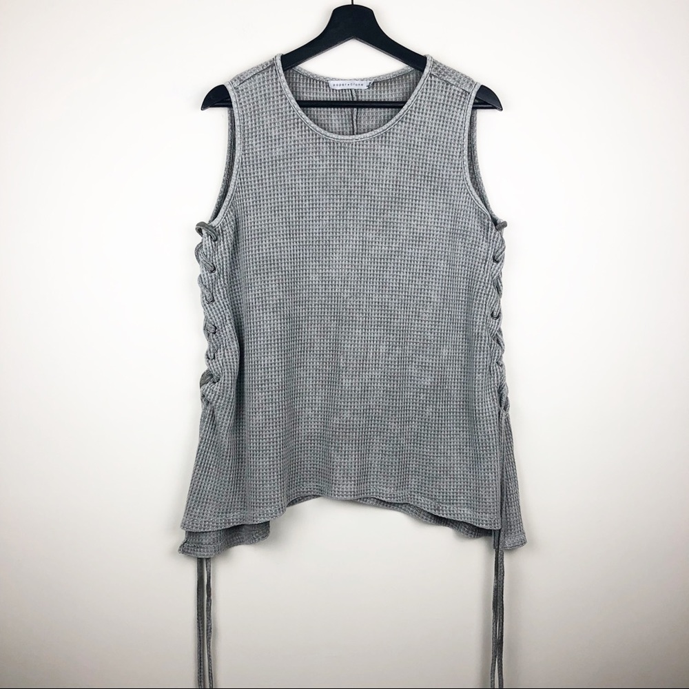 Gray Sleeveless Top
